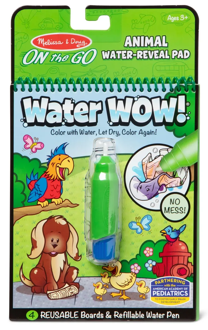 Melissa & Doug On the Go Water Wow! Water-Reveal Pad - Animals