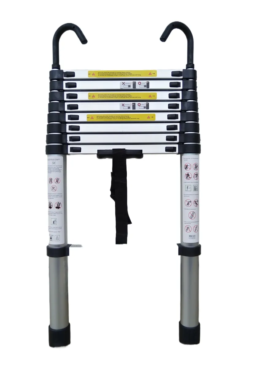 Telescopic Ladder 3.3M with Hooks Max Extension