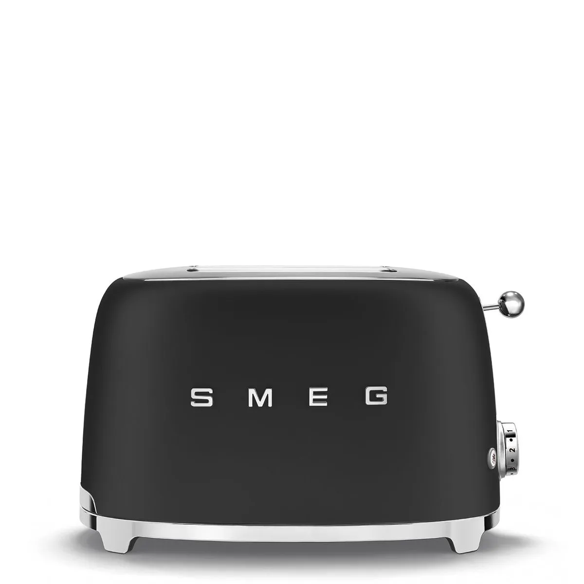 Smeg 50's Retro Style 2 Slice Toaster Matt 950 W Power Range - Matt Black