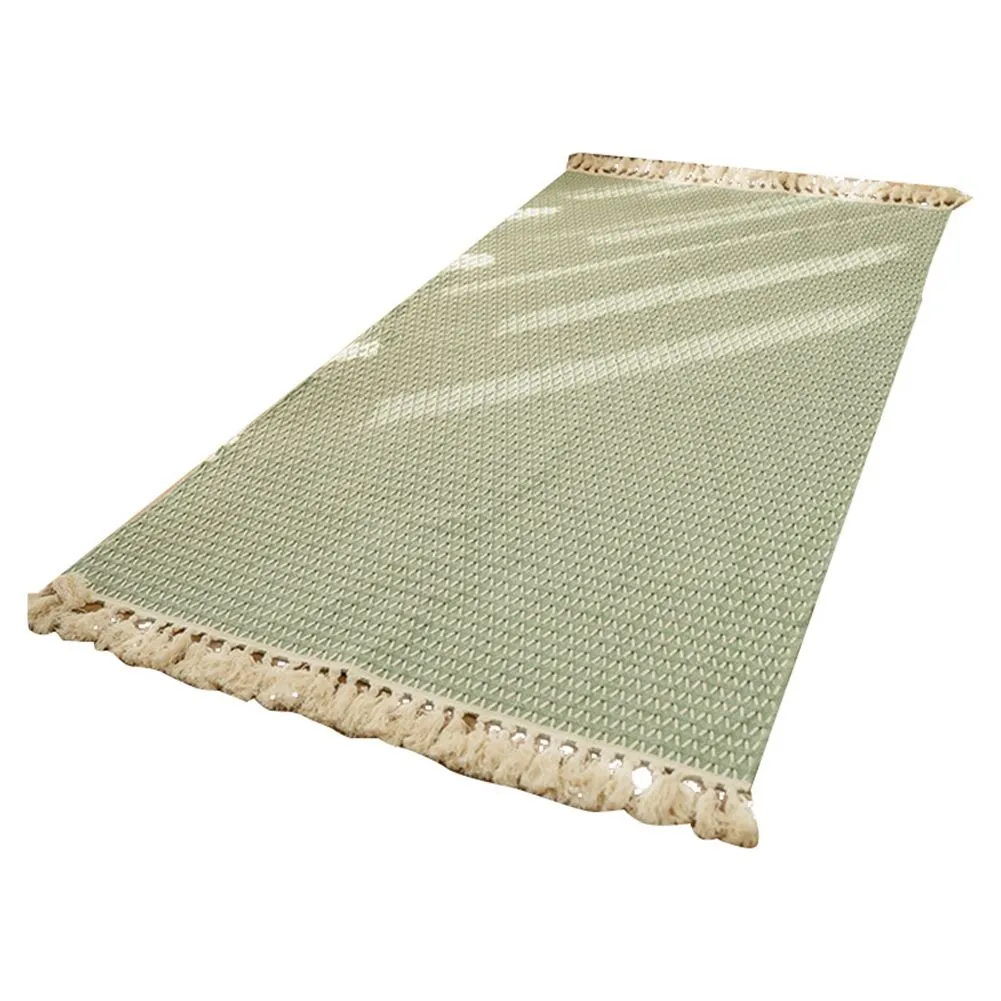 Thin Fabric Can Be Machine Washed Cotton Bedside Blanket Green