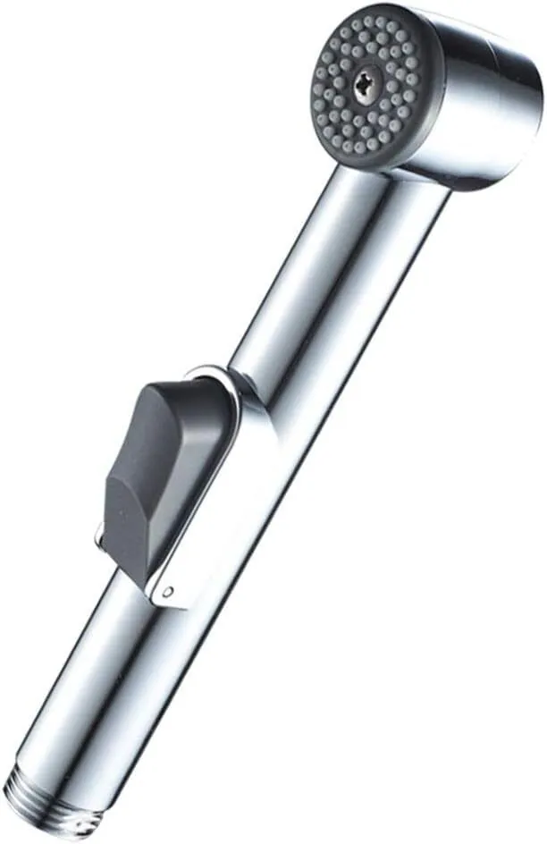 Chrome Handheld Bidet Sprayer for Toilet - Adjustable Water Flow