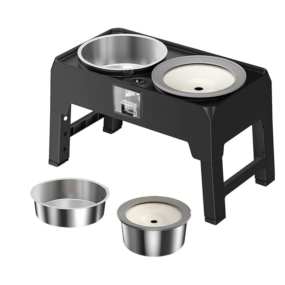 Elevated Dog Bowl Pet Water Feeder And Dog Bowl Stand Pet Food Dishes