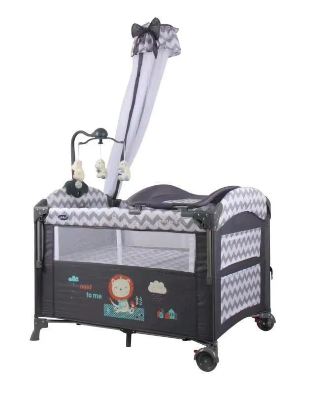 GB Next To Me Cot bed - Grey
