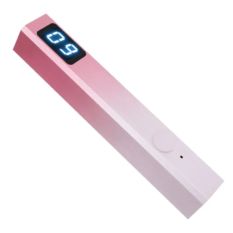 Portable handheld nail lamp dries nails in 8 seconds - Pink, White