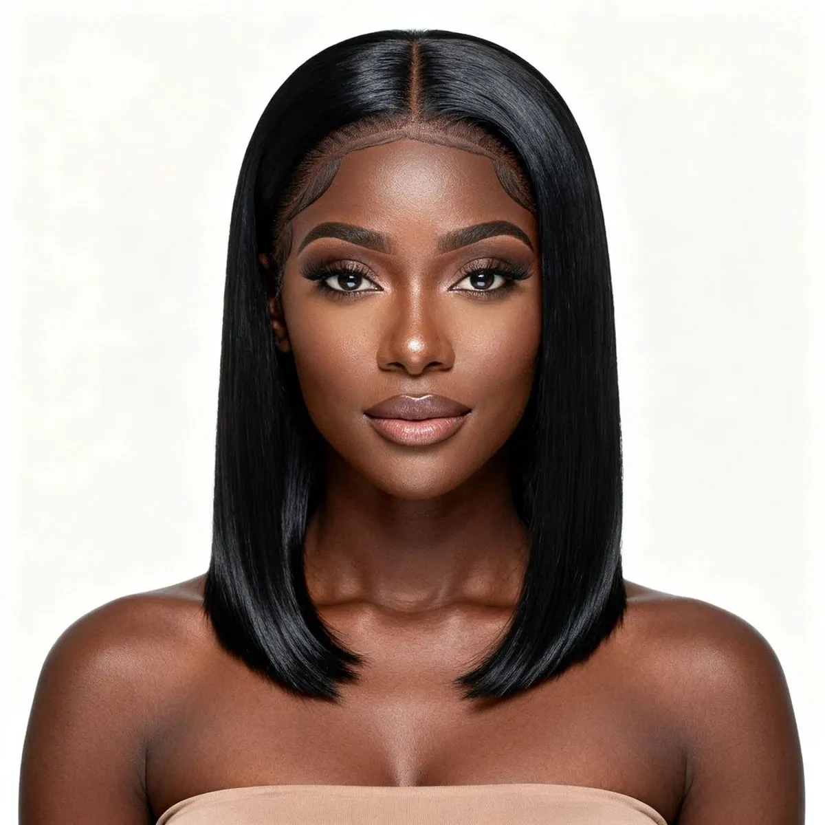 12 inch 13x4 Full Frontal Straight Bob Brazilian Human Hair Wig Weaves