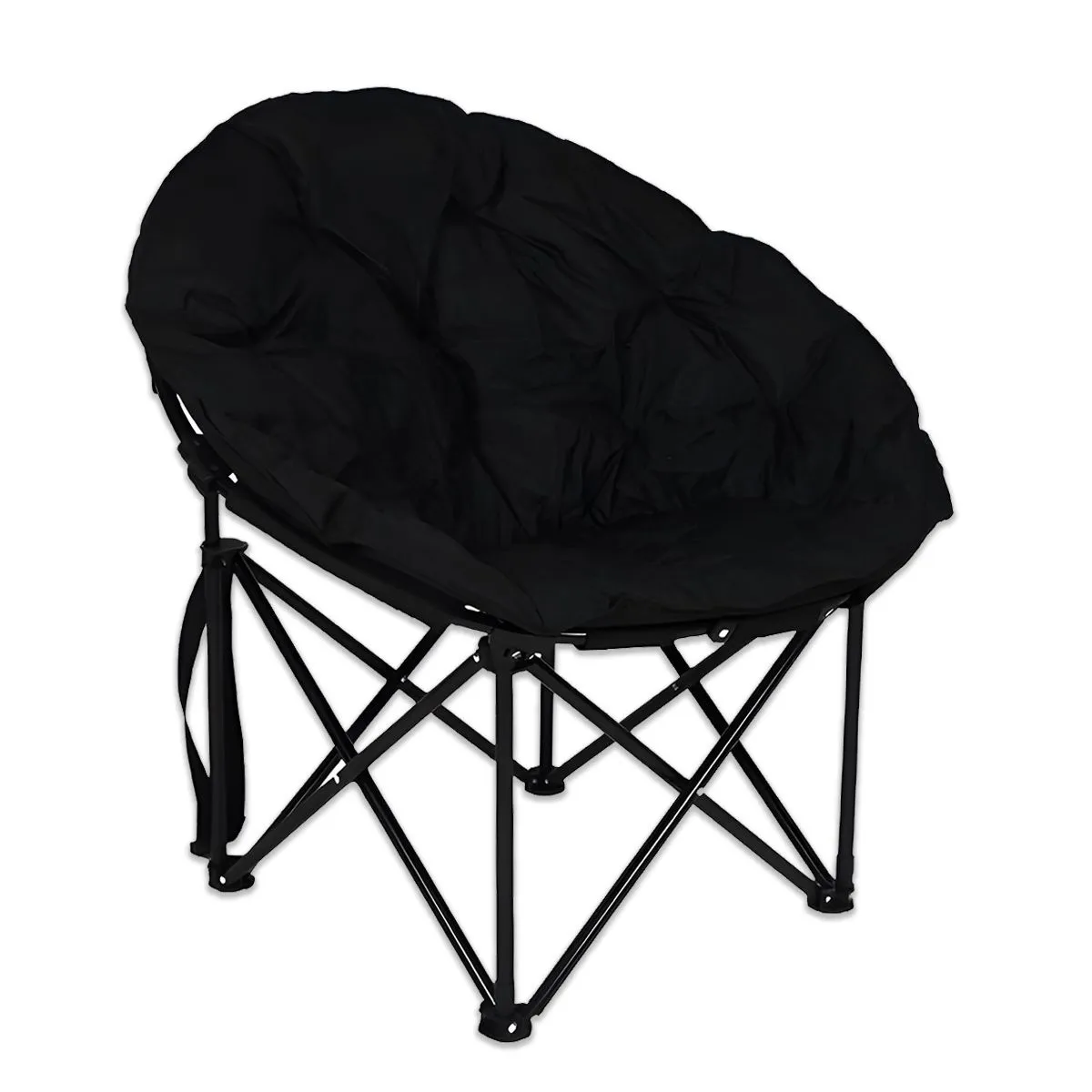 Outdoor Foldable Moon Chair Camping Equipment Chair Christmas Gift - Black