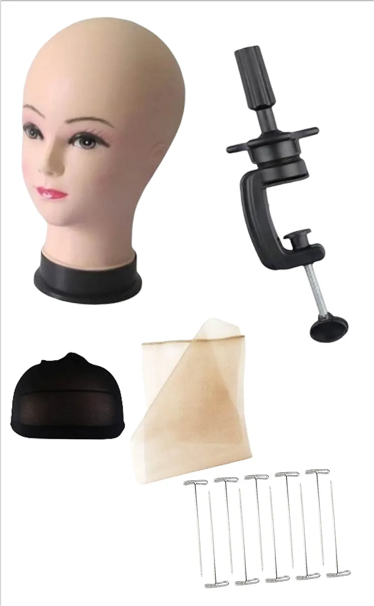 Mannequin Wig Styling/ Training Head Set
