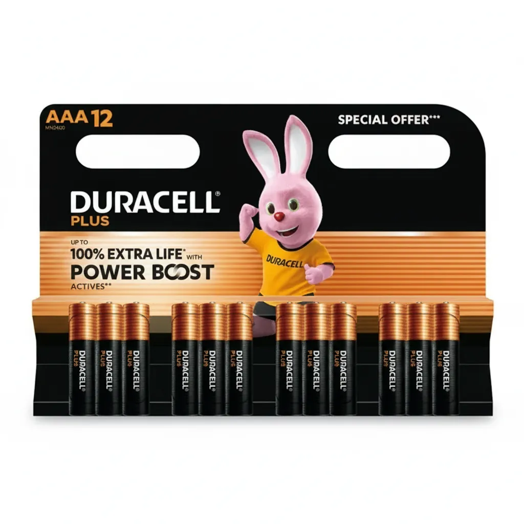 Duracell AAA Alkaline Batteries 12 Piece Power Boost Pack