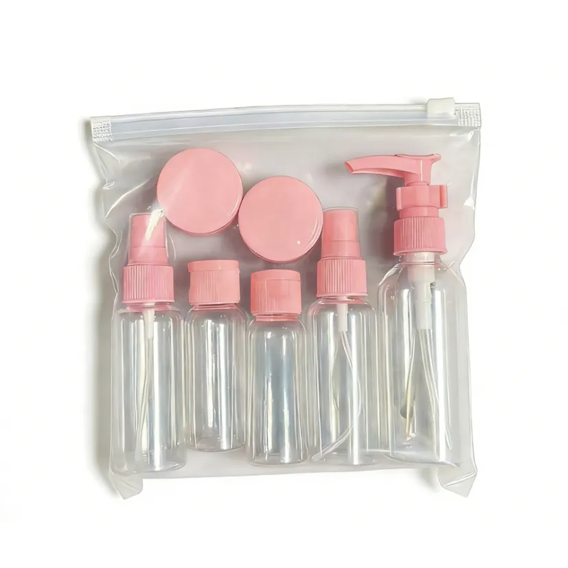 7-Piece Set Of Toiletries Travel Bottles To Replenish Bottles For Travelers