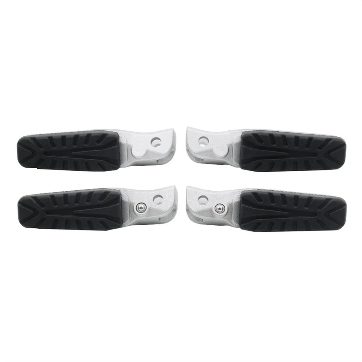 Motorcycle Front Rear Footrest Foot Pegs Pedals Compatible with Universal