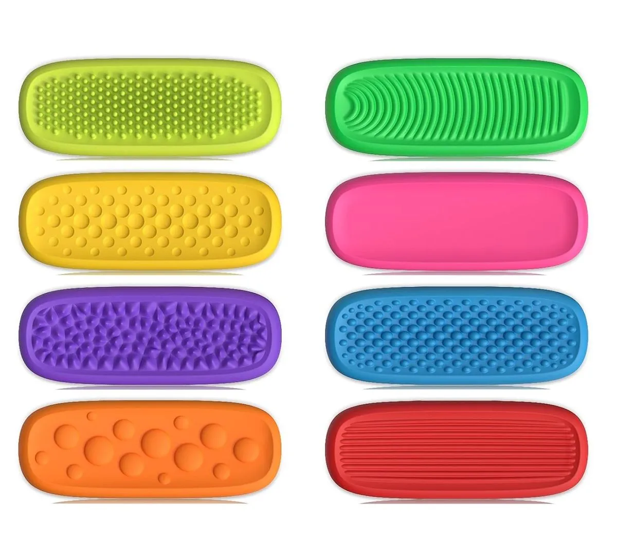 Sensory Textured Fidget Toys for Kids Adults for Classroom Office - 8 Piece