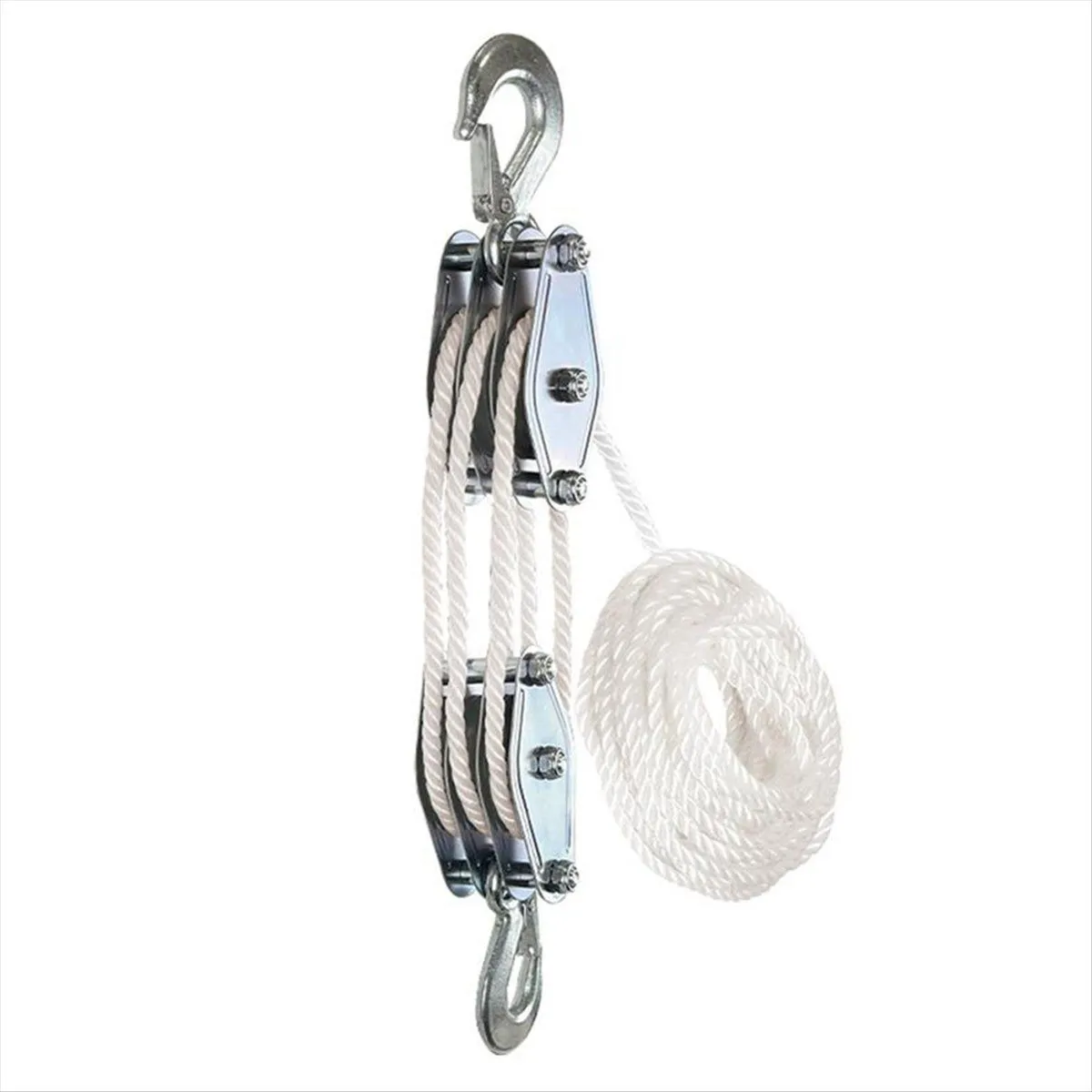 Block and Tackle Pulley System Rope Pulley Hoist Heavy Compatible with None