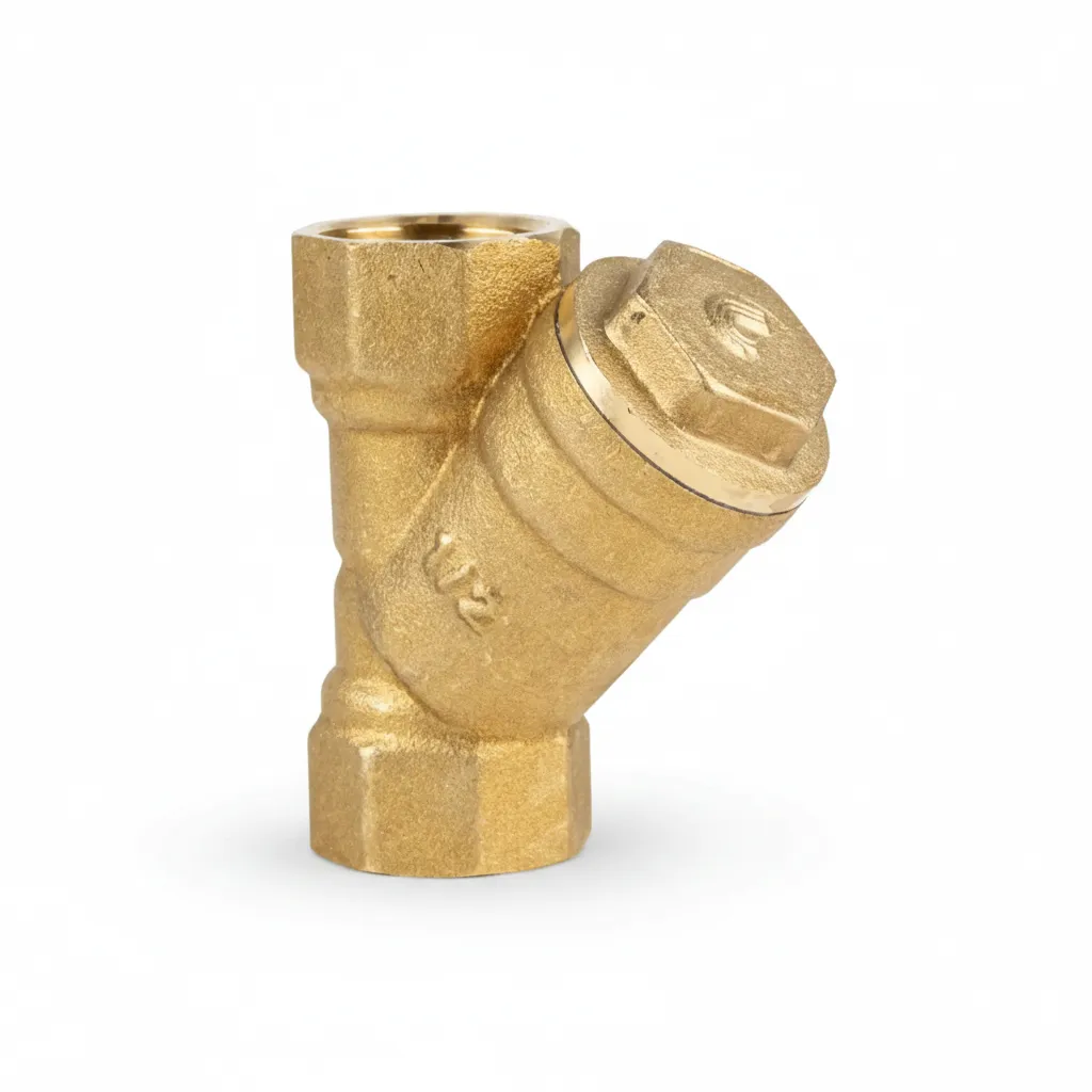 Brass Y Strainer 25mm for Water, Oil, and Gas Filtration