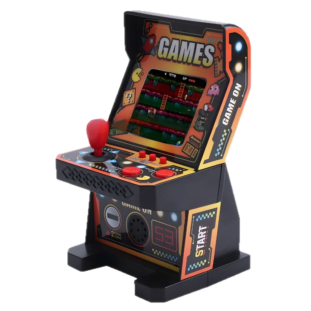 AICOM - Black Handheld Retro Game Console with 108 Built-In Classic Games