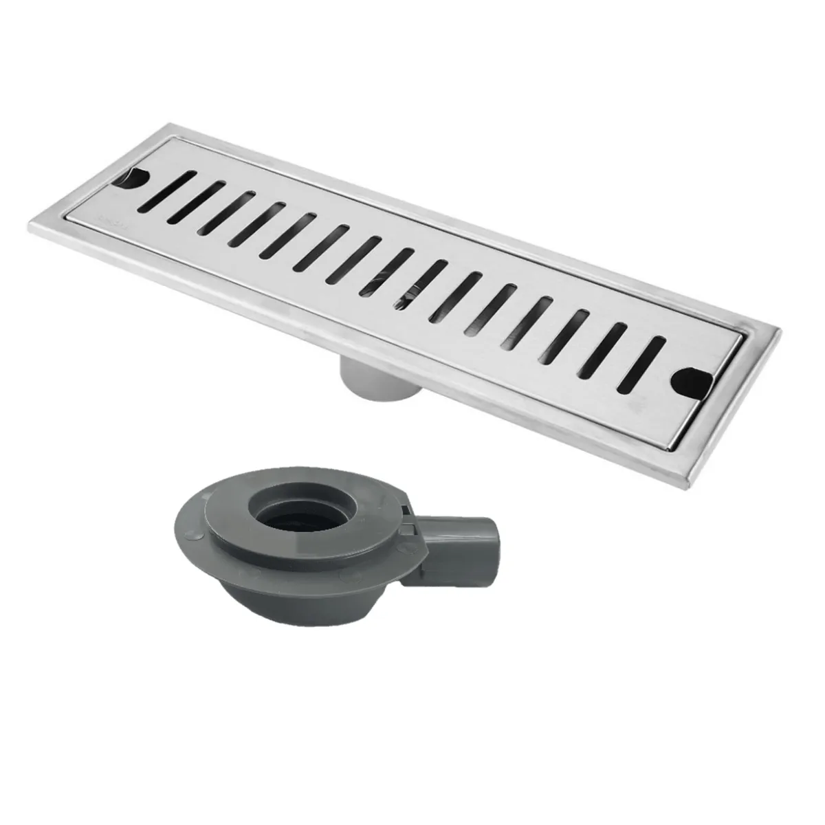 Exel 30cm Shower Channel Drain - Stainless Steel (SUS304) - Brushed Steel