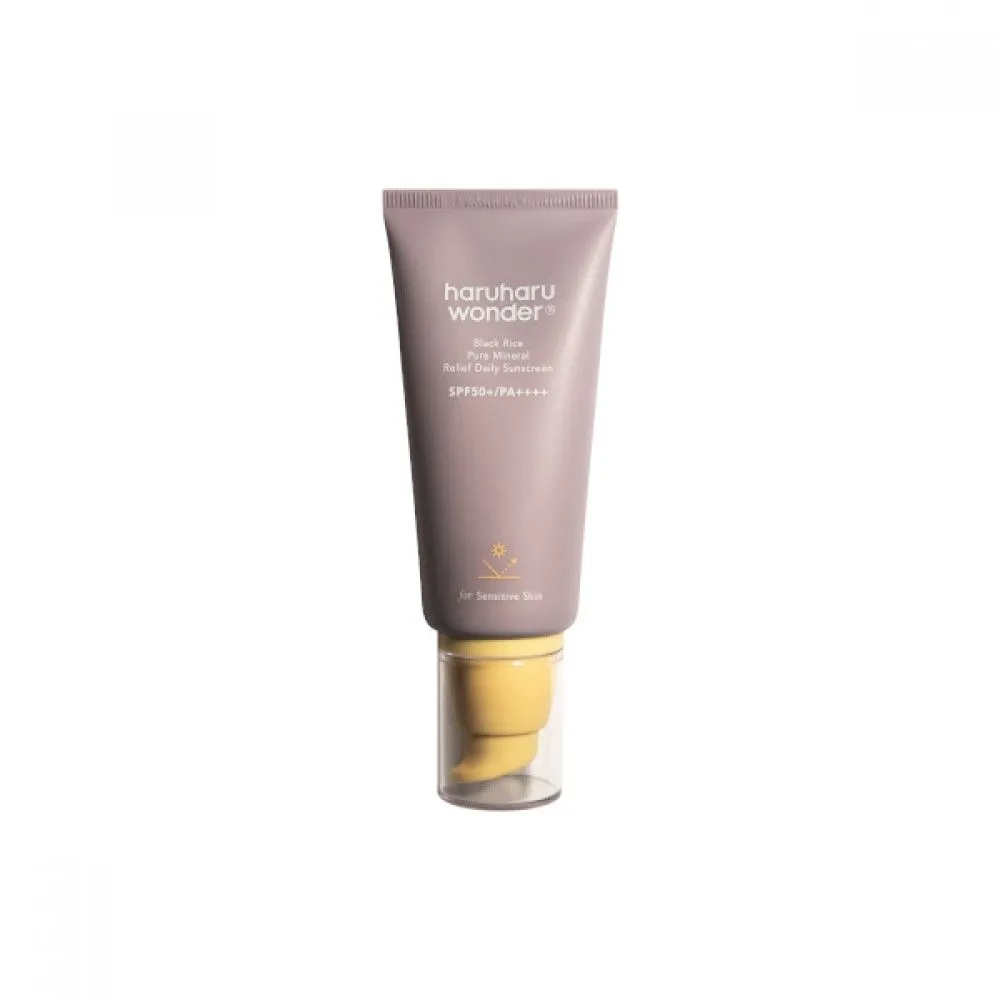 Haruharu Black Rice Pure Mineral Relief Daily Sunscreen SPF50+ PA++++ 50ml