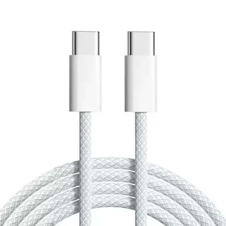 Type-C to Type-C Fast Charging Cable 1m - Nylon Braided-Fast Charge-2 Pack