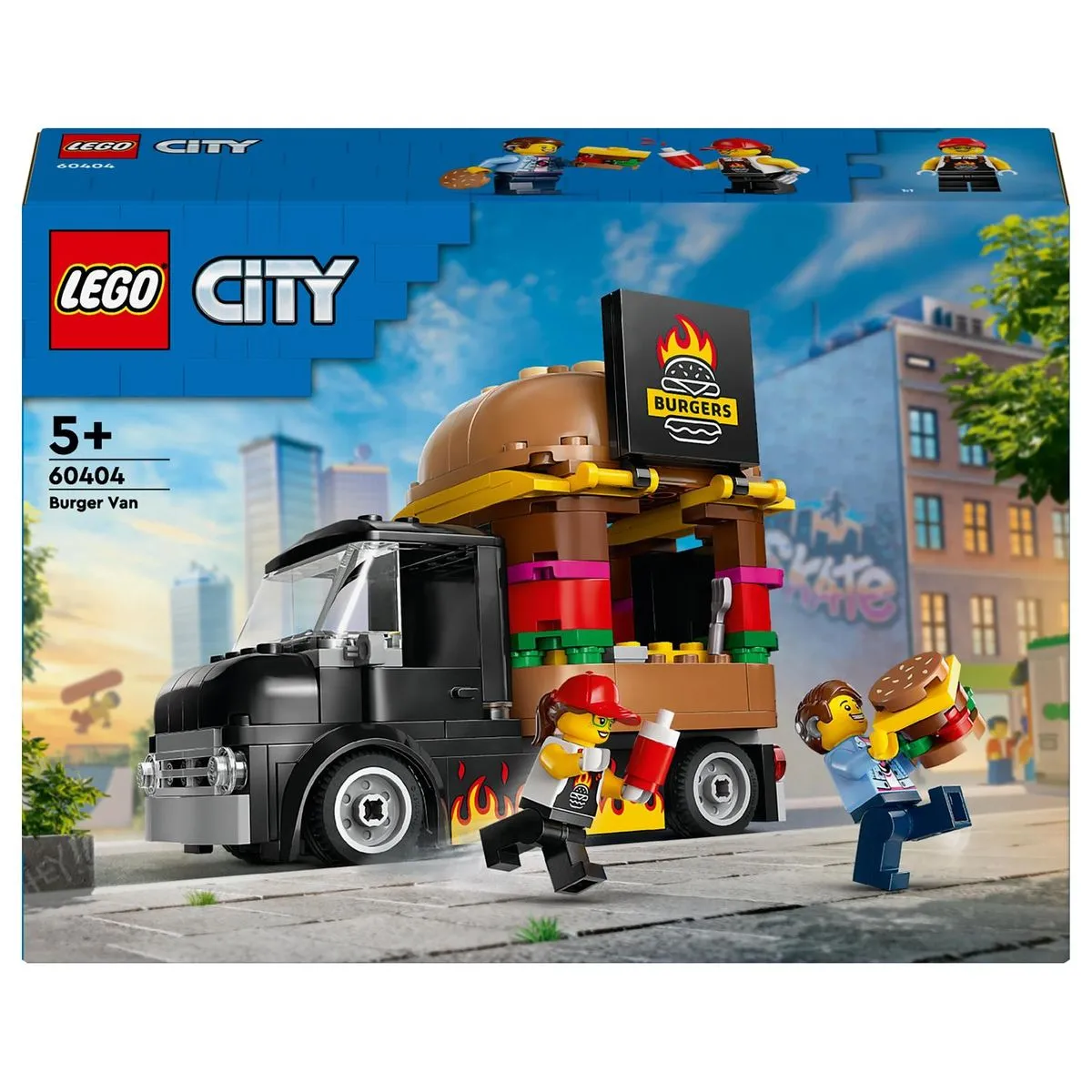 LEGO® City Burger Van 60404 Building Toy Cars - 194 Pieces