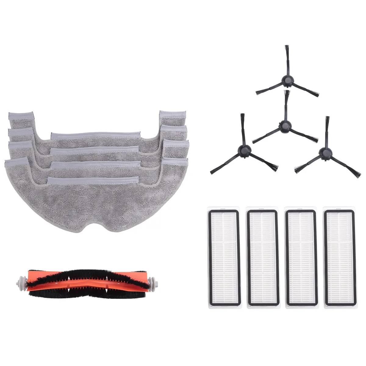 Cleaner Spare Parts Main Side Brush Hepa Filter Mop Compatible with None