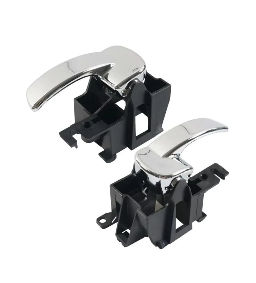 2 Piece Car Interior Door Left Right Handles, Compatible With Navara D40