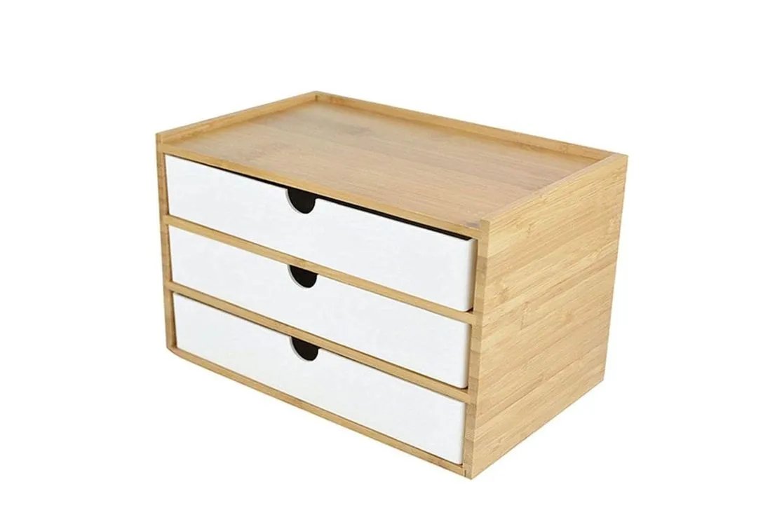 HO-360-3-Tier Drawer Organizers,Filing Cabinets Desktop Storage Box