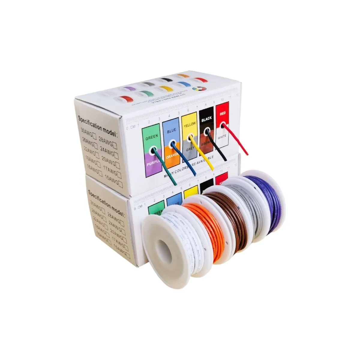 DIY Electrical Wire UL1007 Standard 16AWG Wire 5 rollsx 4m (20m)