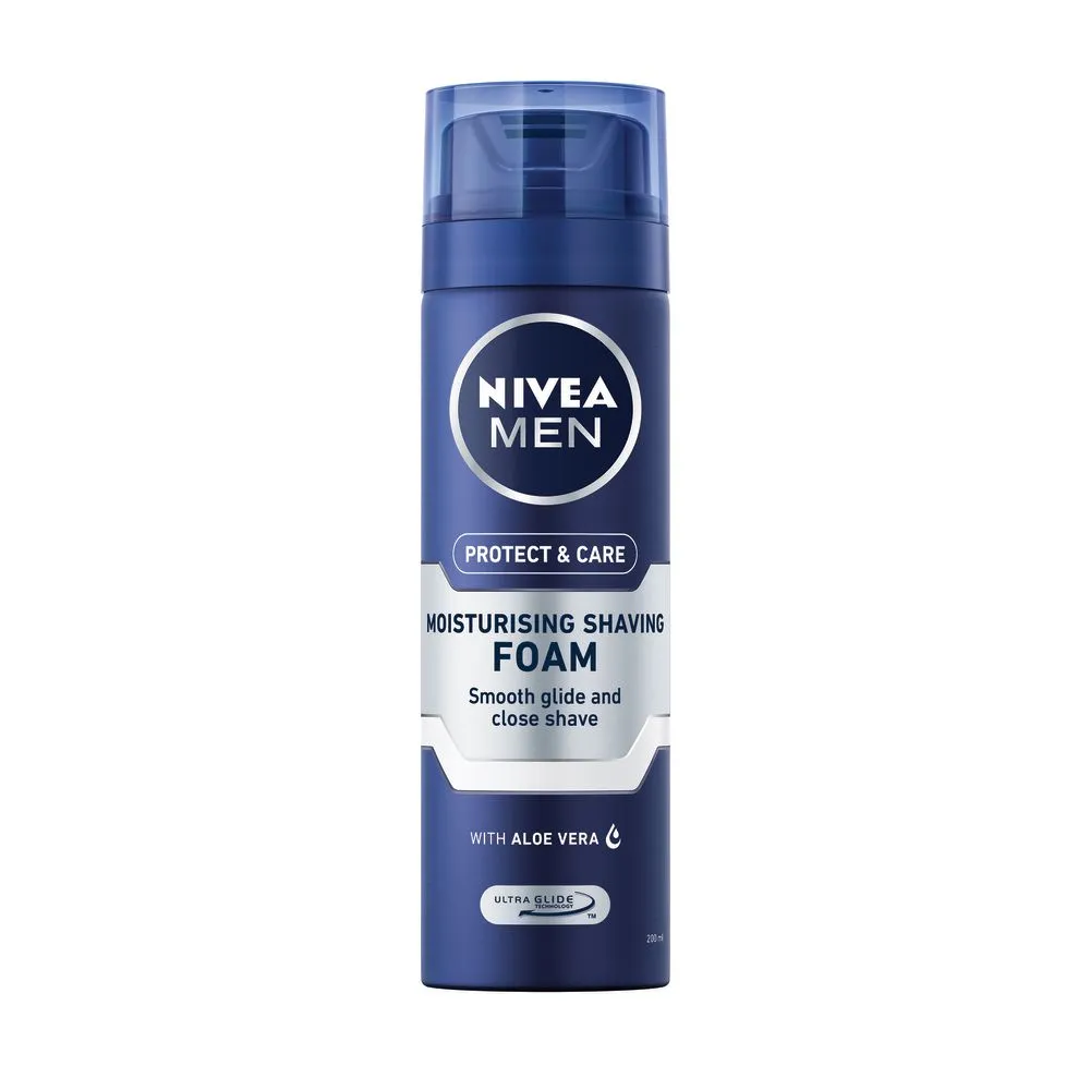 NIVEA MEN Protect & Care Moisturising Shaving Foam, 200ml