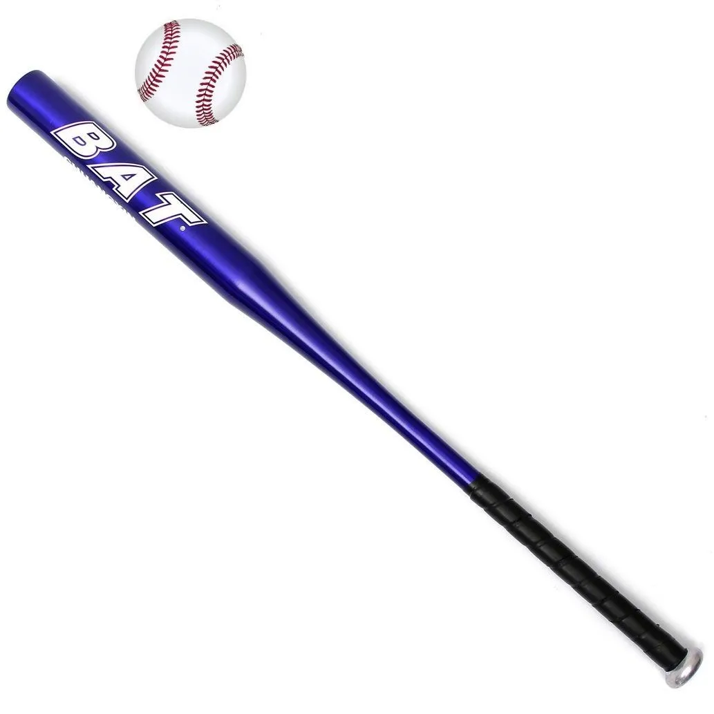 Aluminium Baseball Bat & Ball Set - Blue