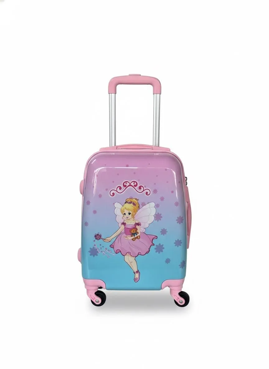 Hand Luggage Cartoon Kids School Bag and Travel Suitcase for Child - Barbie Fairy