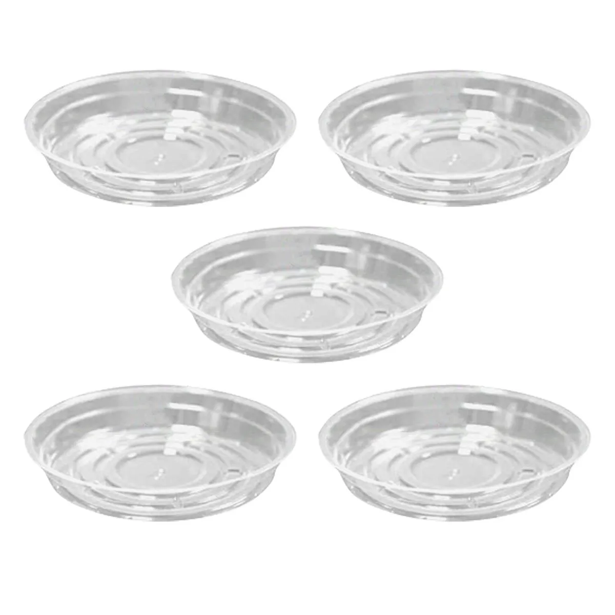 5 Pieces PET Plastic Pot Tray compatible with Plants 8inch