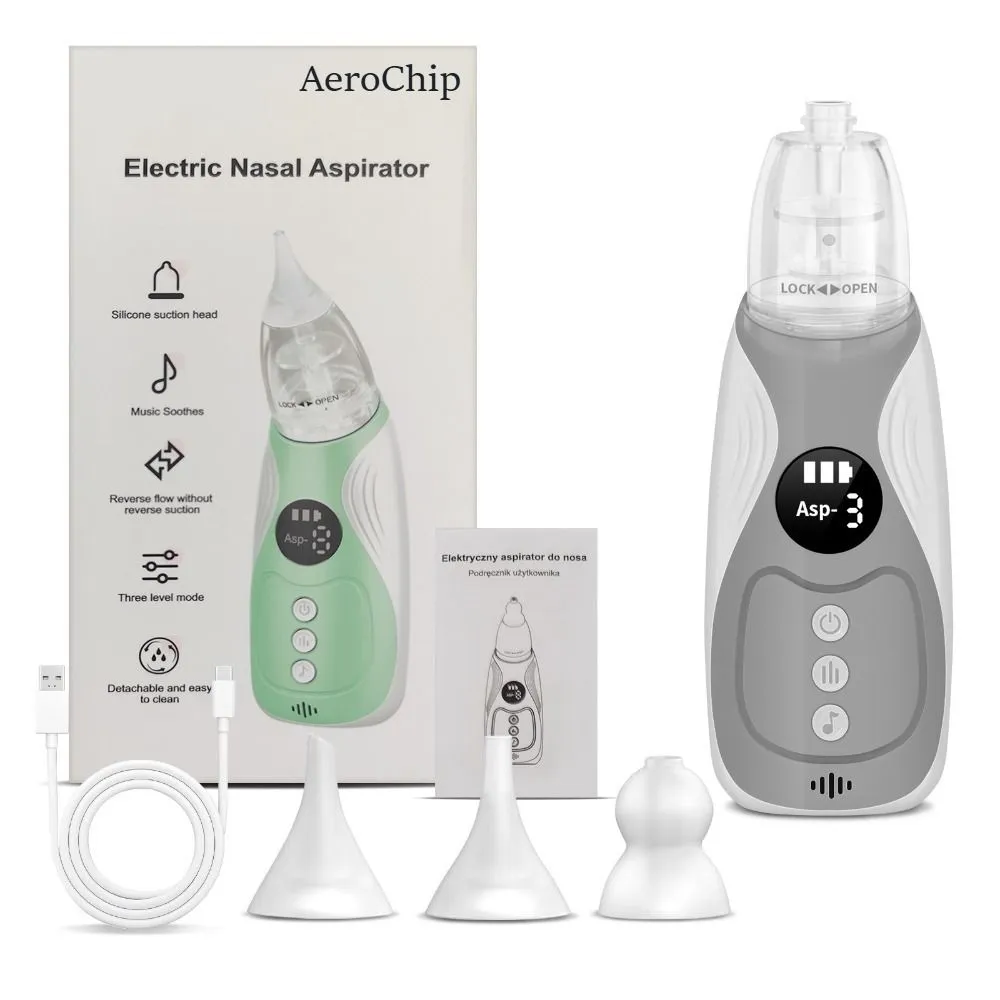 Electric Nose Sucker for Baby, Snot Sucker with 3 Levels Suction