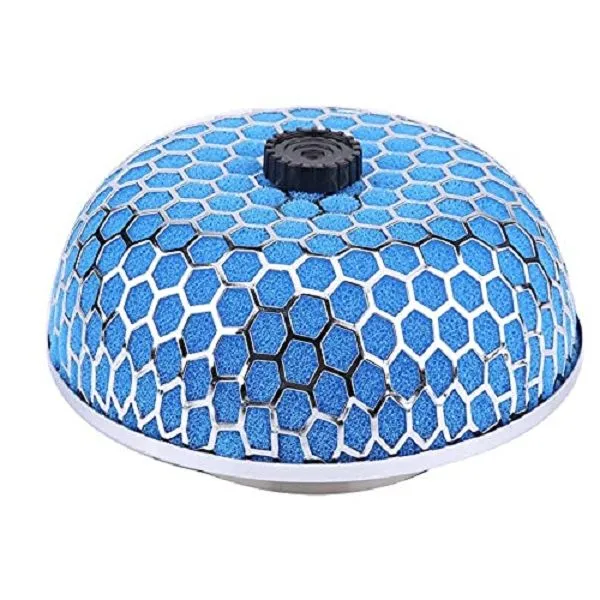 Mushroom Filter Sponge Honeycomb Performance Filter - 76mm Blue