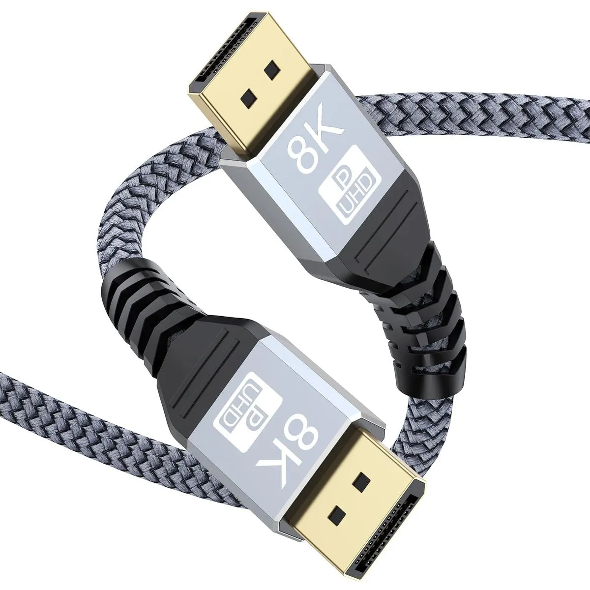 8K Displayport Cable 1.4, Monitor DP Cable 6.6ft/2M [8K@60Hz, 4K@144Hz