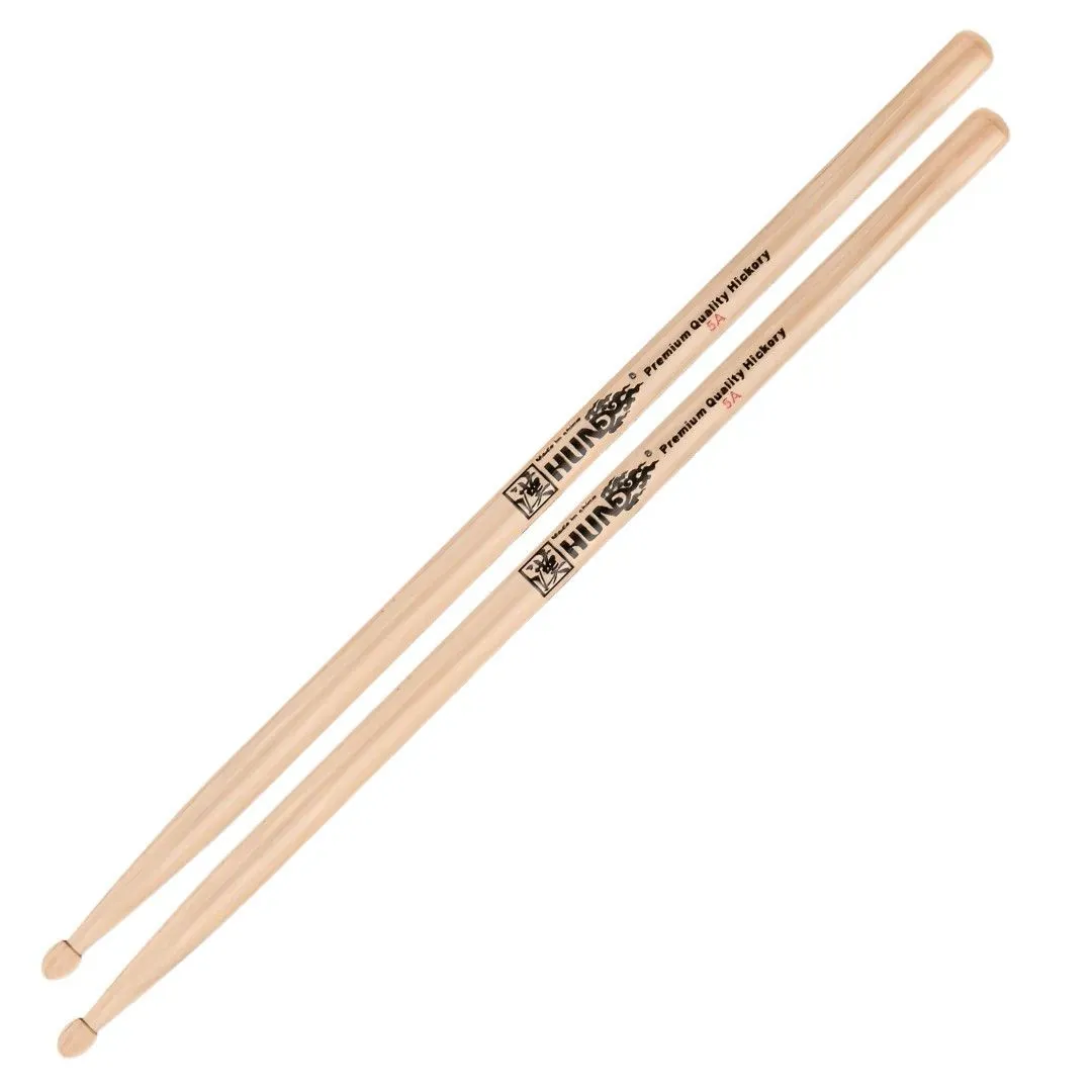 Hanflag Hun Series 5A Hickory Wood Natural Drum Sticks