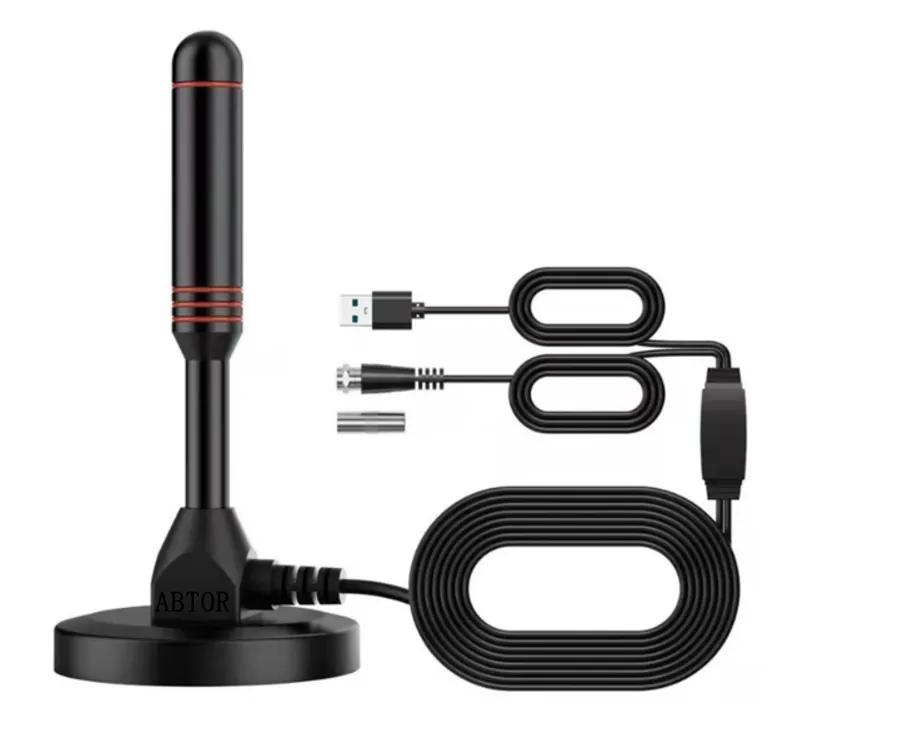 Portable Magnetic HD TV Antenna, Digital TV Antenna, Supports 4K 1080p