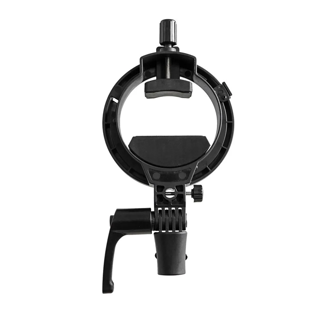 S-Type Bowens Mount Flash Bracket, Photography Softbox Umbrella Holder