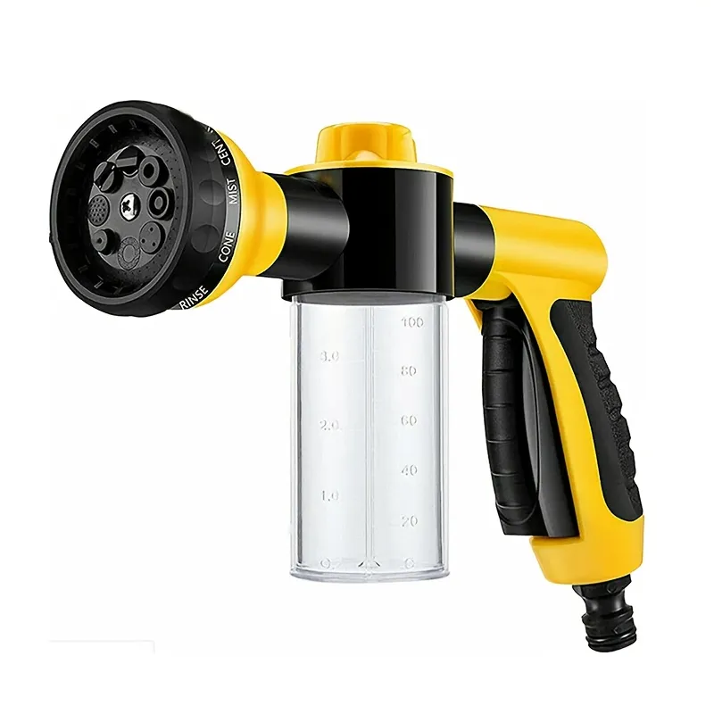 8-Pattern High-Pressure Car Wash Foam Gun Sprayer-Watering Garden and Pet
