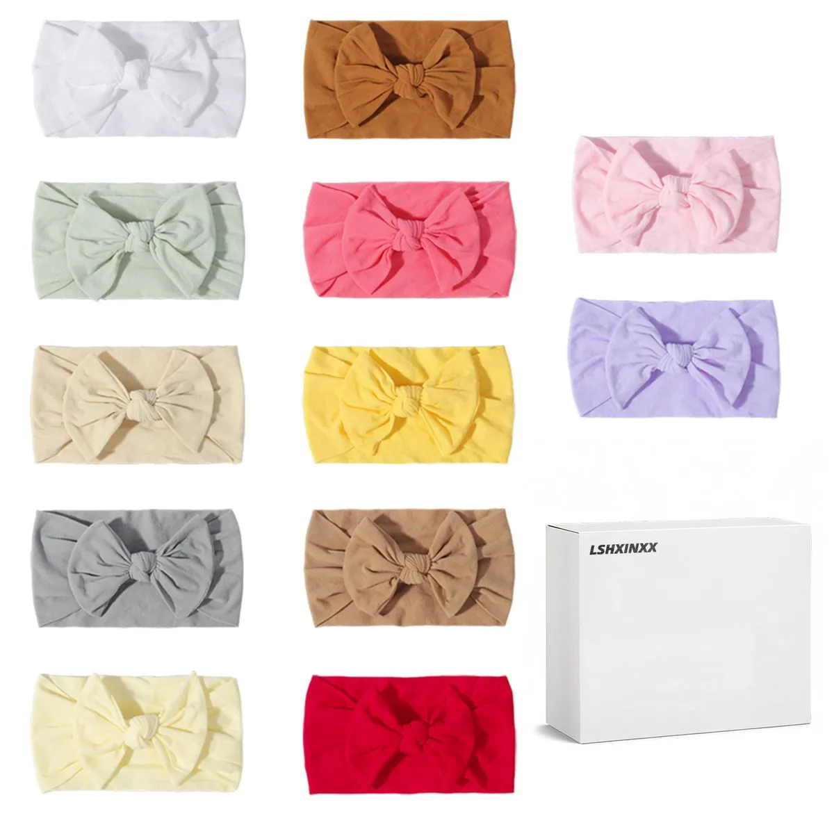 Baby Nylon Headbands Hairbands Hair Bow Elastics for Baby Girls