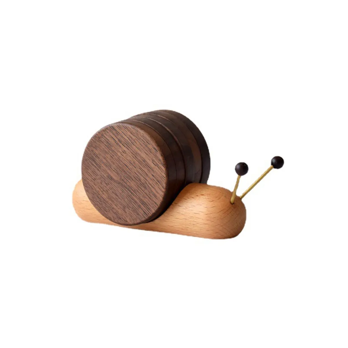 Coaster Heat Insulation Creative Snail Design Tea Set Accessory