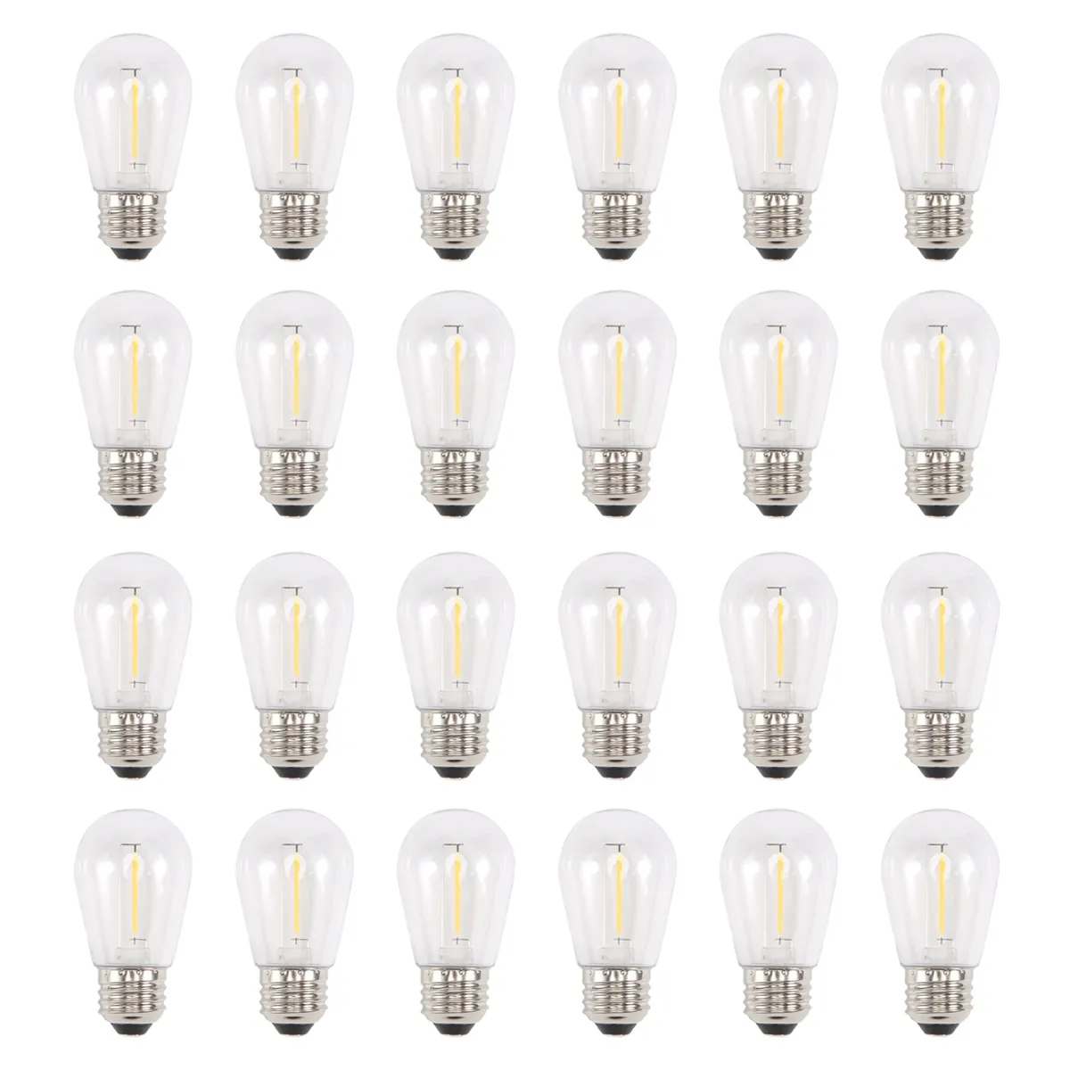 24 Pack 3V Led S14 Replacement Light Bulbs Solar String Light Bulbs