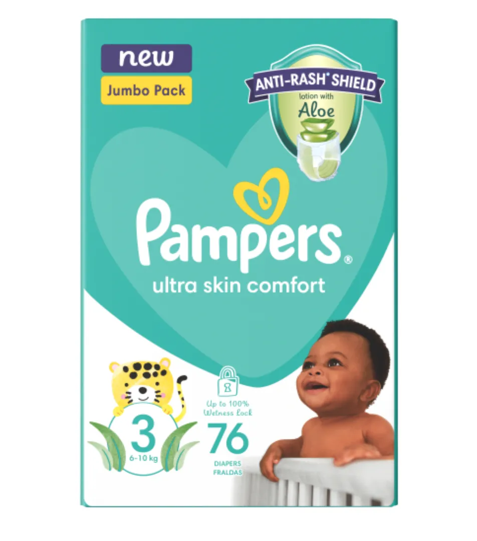 76 Pampers Ultra Skin Comfort Jumbo