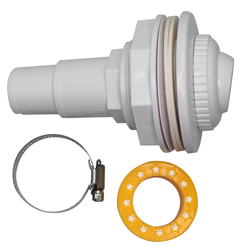 Water Inlet Outlet Fittings With Clip Threaded Tape Swimming Pool