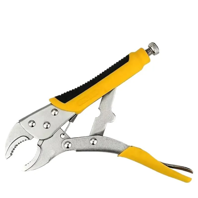Locking Plier Curve Jaw Rubber Grip 225mm Vise Grip Clamping Plier