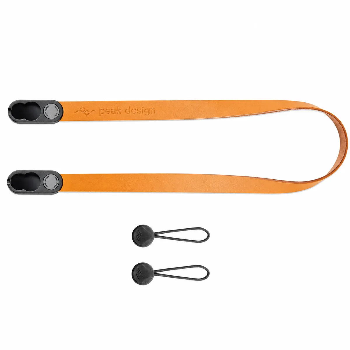 Peak Design Form Leather Neck Camera Strap Amber with Anchor Link