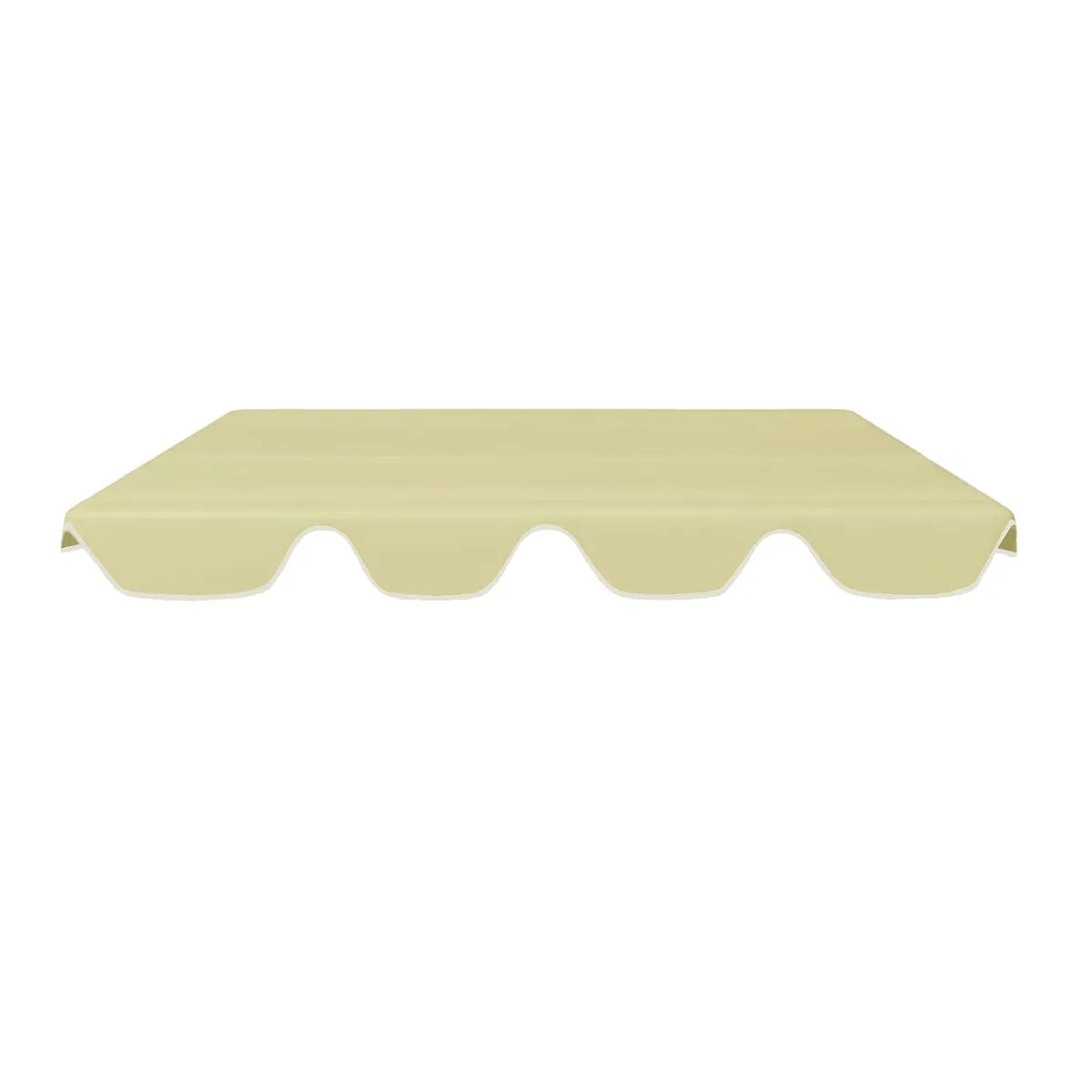 Beige Thick Swing Canopy 190x132x15CM 3 Seater