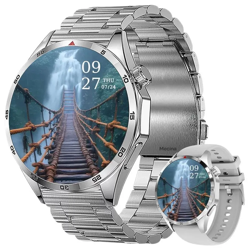 Luxury Men's Smart Watch | Dual Strap | Bluetooth Fitness Tracker
