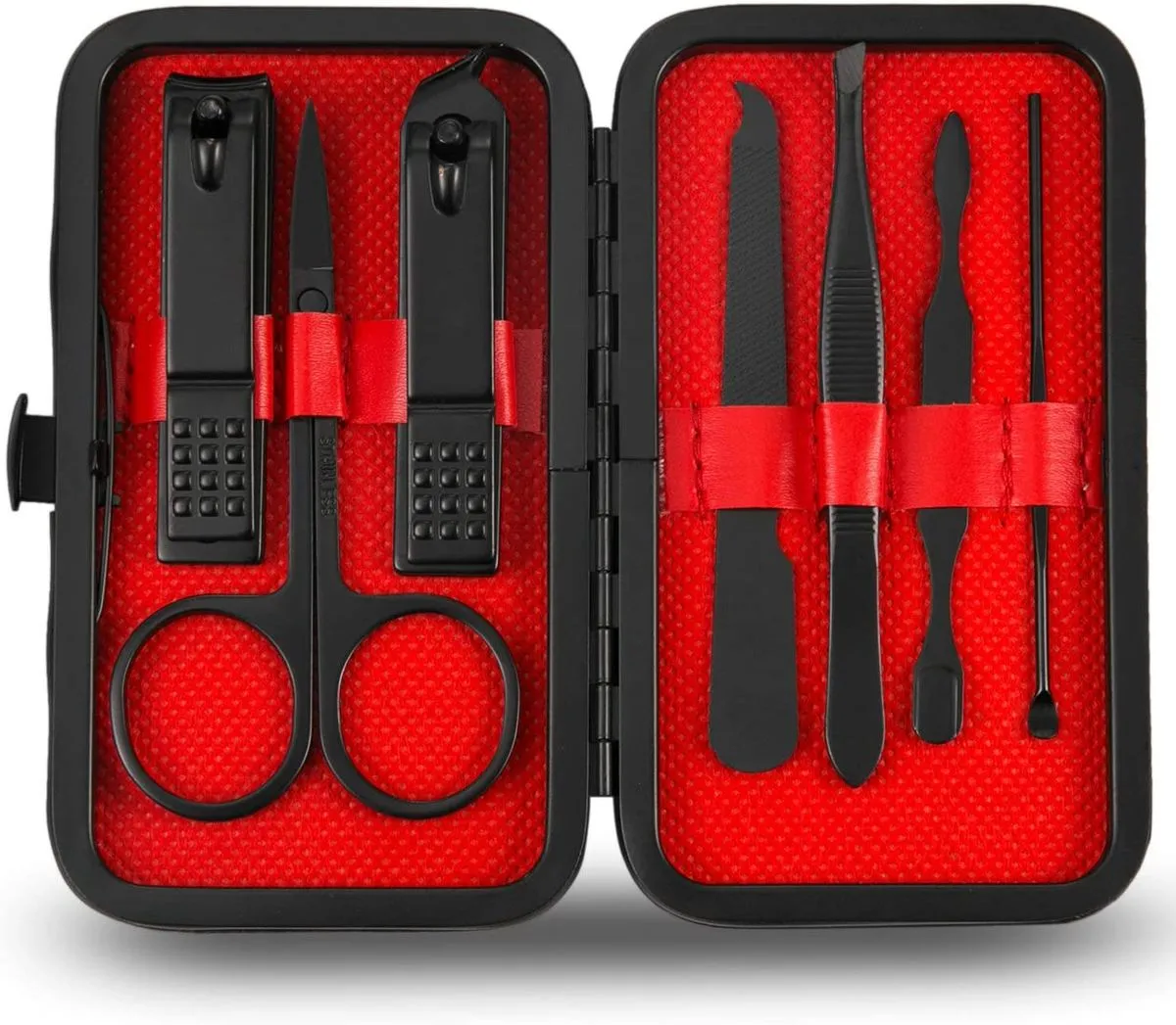 Men Manicure Pedicure Set Clippers Kit 7 Piece Trimming & Grooming Tools