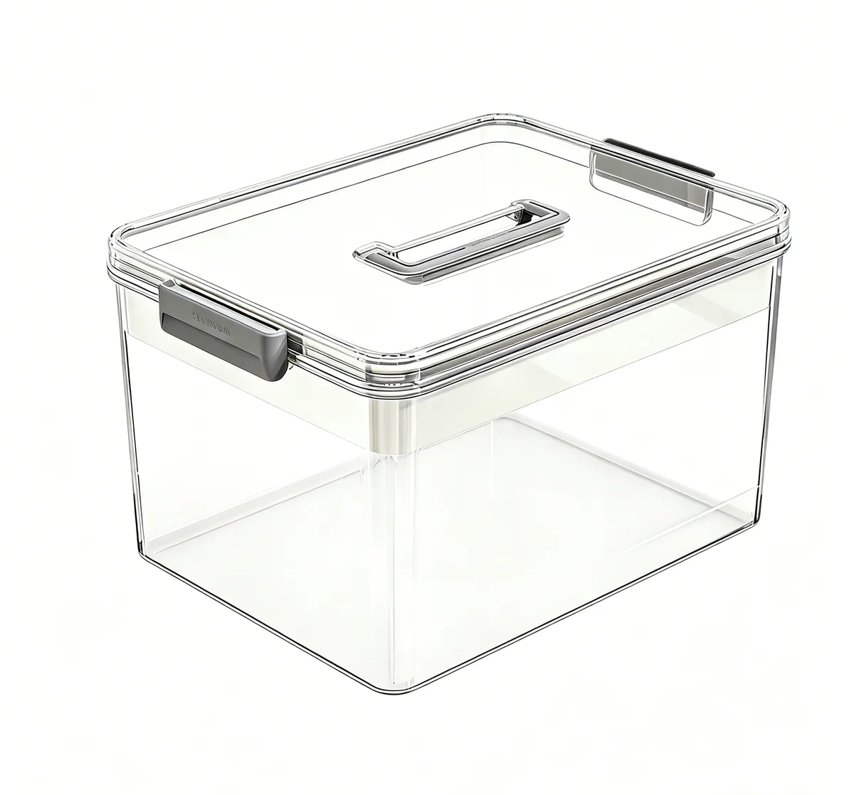 Double-Layer Transparent Medicine Storage Box, Large Capacity, Sealed