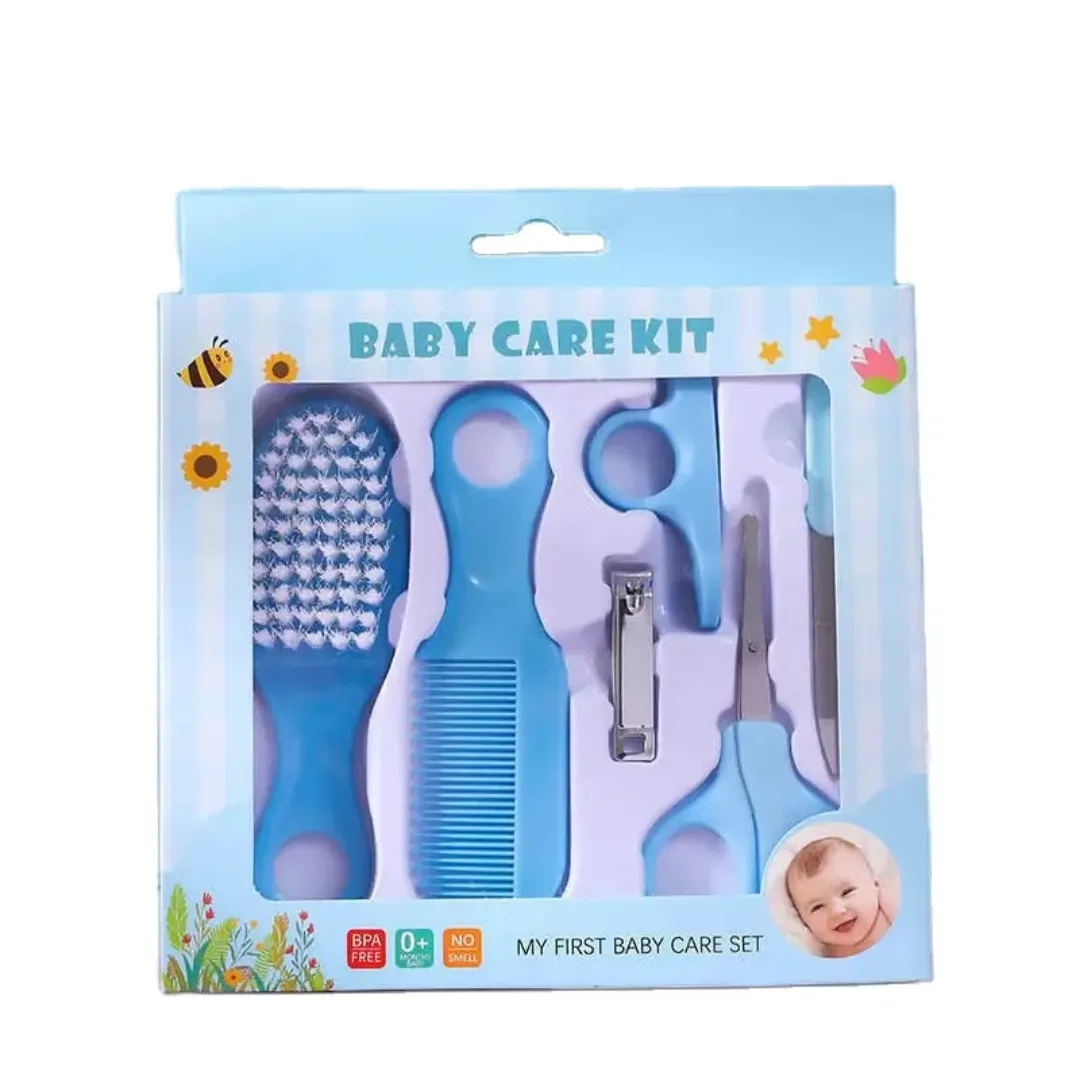 6 in 1 Baby Grooming Kit - Blue
