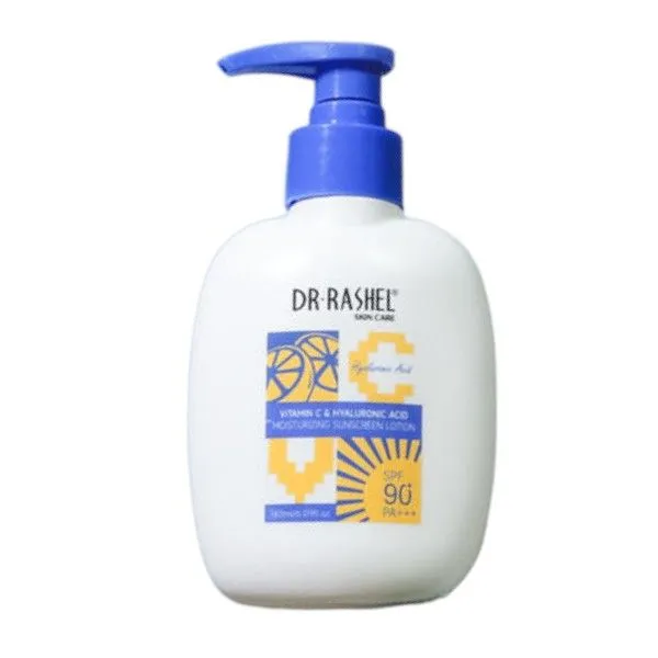 Dr Rashel Vitamin C & Hyaluronic Acid Moisturizing Sunscreen Lotion SPF 90